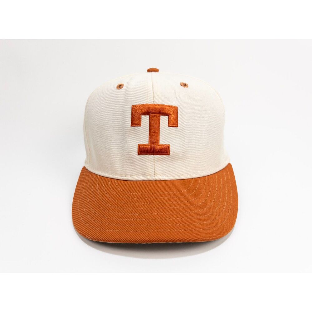 Texas Longhorns Vintage Snapback Hat Pro Line Cream Burnt Orange 7 1/8